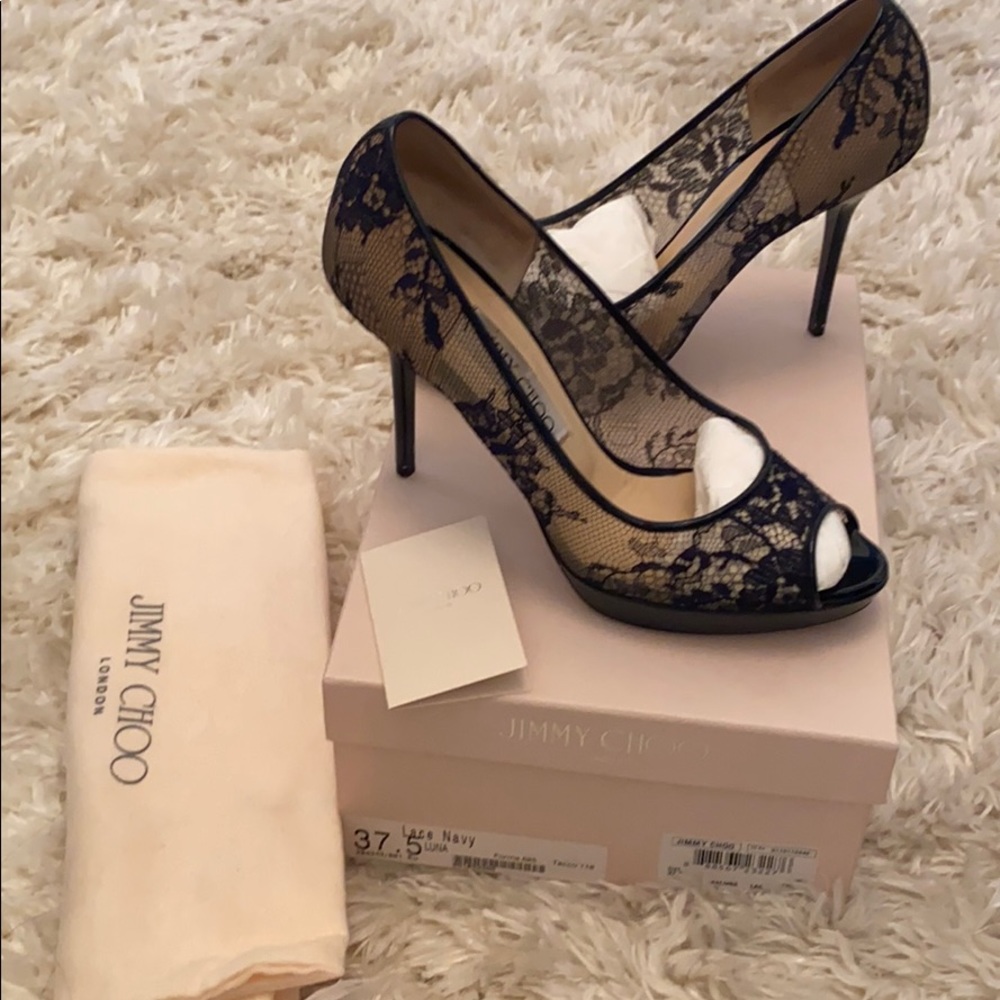 Jimmy Choo Luna Lace Heels